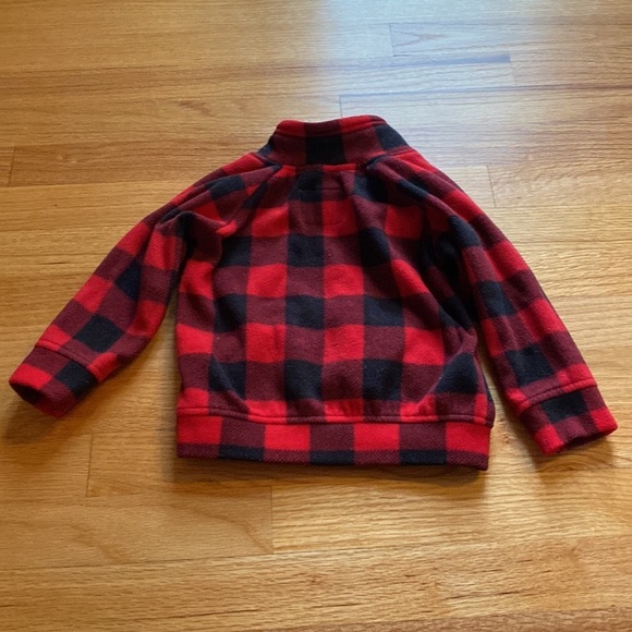 Old Navy Buffalo Check Plaid Sweatshirt Collared Family Photo Apple Pumpkin Fall - Picture 4 of 4